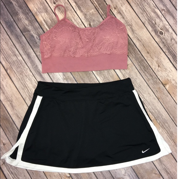 Nike Dresses & Skirts - 🎾Nike Dri-Fit Black/white border tennis skirt